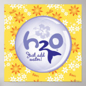 Poster Motif de nom jaune (Devant)