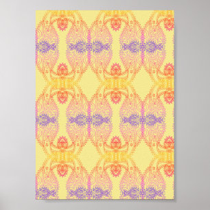 Poster Motif de Paisley Vibes positives