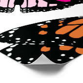 Poster Motif de papillons colorés (Coin)