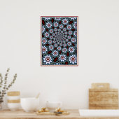 Poster Motif de pâquerettes celtiques (Cuisine)