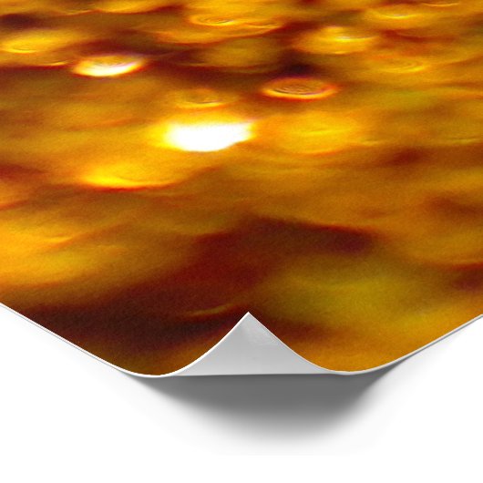 Poster Motif de Parties scintillant or brillant (Coin)