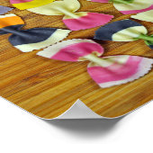 Poster Motif de pâtes Rainbow (Coin)