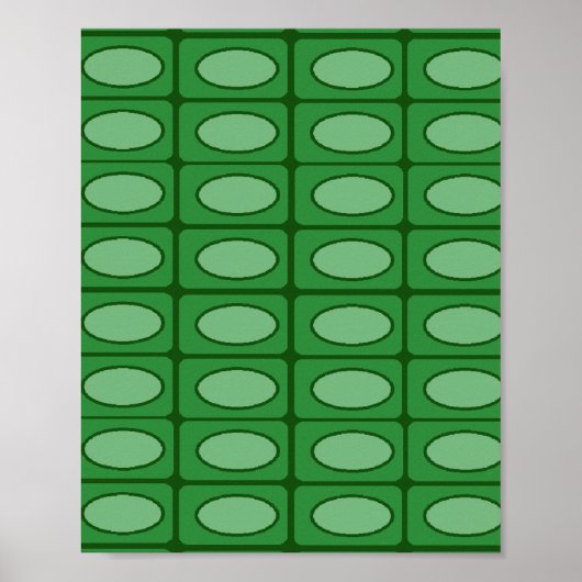 Poster Motif de peau d'alligator vert (Devant)