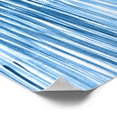 Poster Motif de peinture Abstrait bleu (Coin)