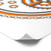 Poster Motif de pièces de vélo (Coin)