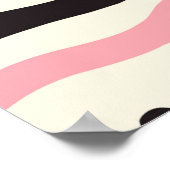 Poster Motif de pinceau dessiné à la main, zigzags, ligne (Coin)