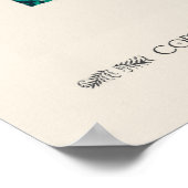 Poster Motif de pochoir botanique en Art Nouveau (Coin)