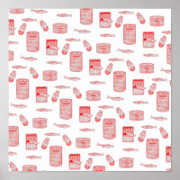 Motif de poisson à l'étain