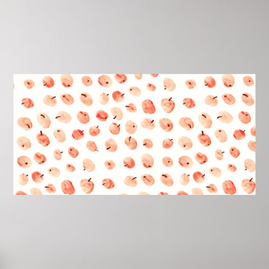 Poster Motif de pommes Red paradise (Devant)