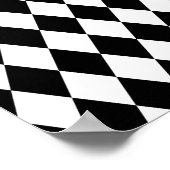 Poster Motif de réglisse noir et blanc (Coin)