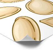 Poster motif de semences citrouille (Coin)