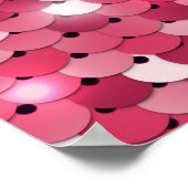 Poster Motif de séquence rose parties scintillant (Coin)