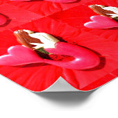 Poster motif de sirènes à queue rouge (Coin)