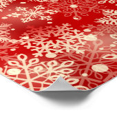 Poster Motif de snowflakes (Coin)