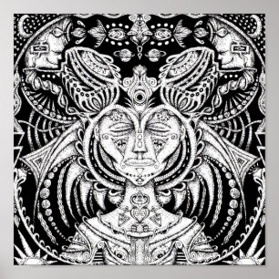 Poster Motif de sommeil