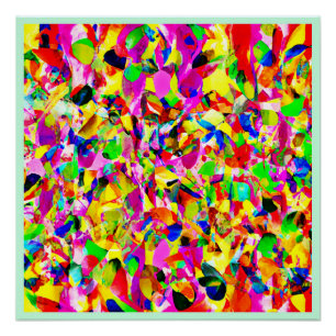 Poster Motif de Spectre Abstrait Coloré