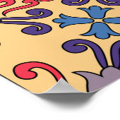 Poster Motif de style Talavera (Coin)