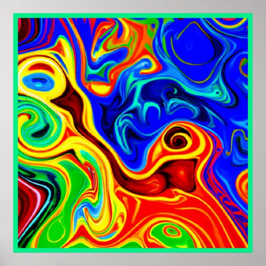 Poster Motif de style vif (Devant)