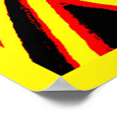 Poster Motif de teintes de néon radiant vibrant (Coin)