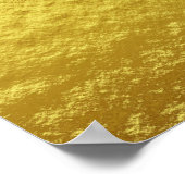 Poster Motif de Texture d'or (Luminosité d'or luxueuse) (Coin)