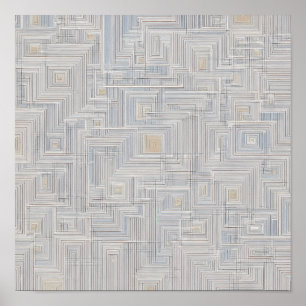 Poster Motif de tissu en filet lumineux blanc sans coutur