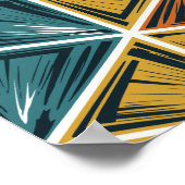 Poster Motif de triangles géométriques dynamiques (Coin)