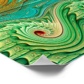 Poster Motif de vague (Coin)