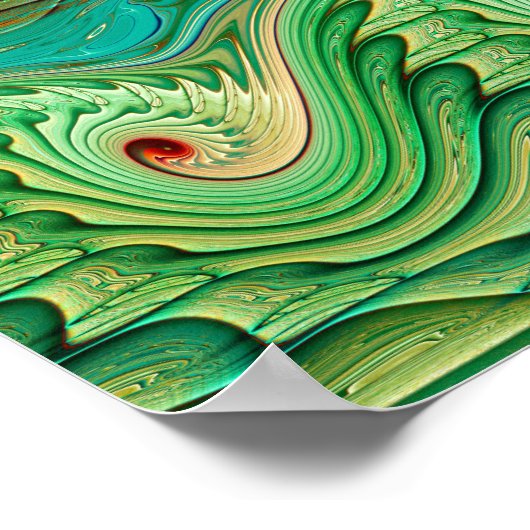 Poster Motif de vague (Coin)