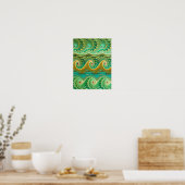 Poster Motif de vague (Cuisine)