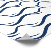 Poster Motif de vague sans couture (Coin)