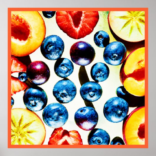Poster Motif de Vibrance Fruitueuse (Devant)