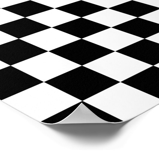 Poster Motif d'échecs (Coin)