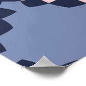 Poster Motif décoratif sans soudure de différentes géomét (Coin)