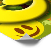 Poster Motif des années 70 super (Coin)