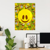 Poster Motif des années 70 super (Bureau à domicile)