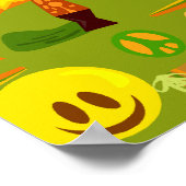 Poster Motif des années 70 super (Coin)