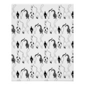 Poster Motif des boutons de chat (Devant)