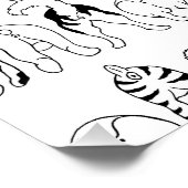 Poster Motif des boutons de chien (Coin)