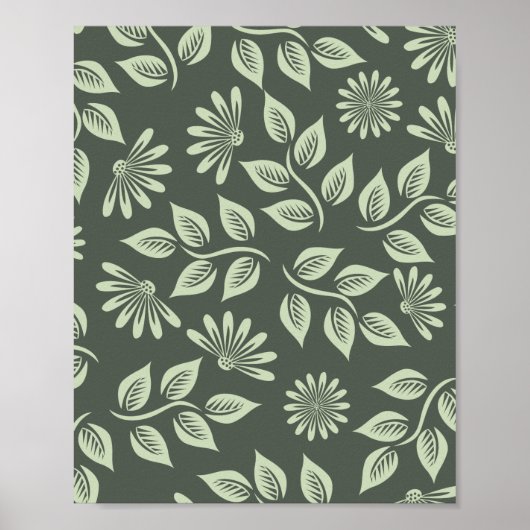 Poster Motif des fleurs de printemps (Devant)