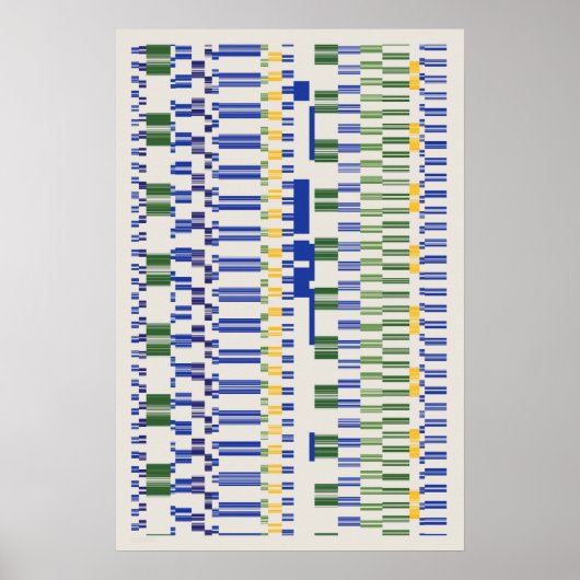 Poster Motif des nombres de Ramanujan (Devant)