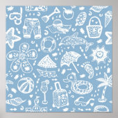 Poster Motif d'été (Devant)