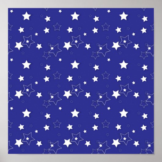 Poster Motif d'étoiles (Devant)