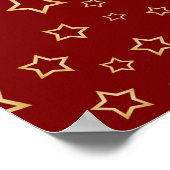 Poster Motif d'étoiles (Coin)