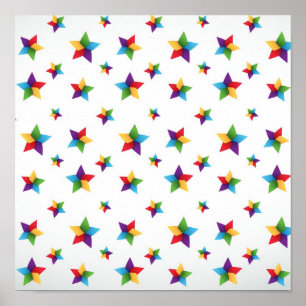 Poster Motif d'étoiles