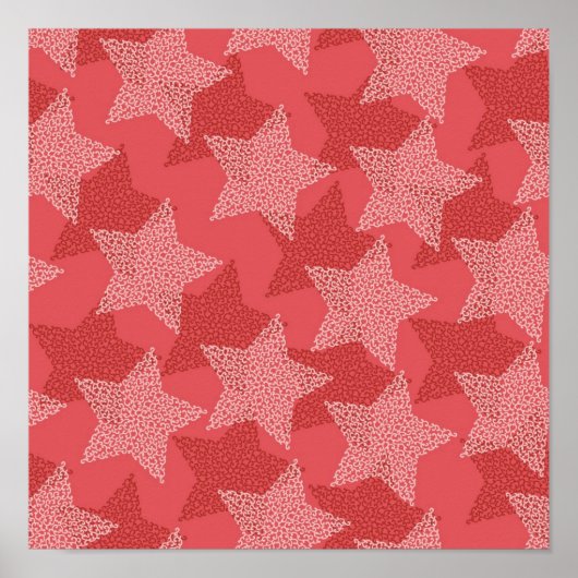 Poster Motif d'étoiles (Devant)