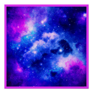 Poster Motif d'exploration nébuleuse