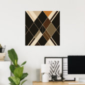 Poster Motif Diamant Classique (Bureau à domicile)