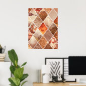 Poster Motif diamant d'automne (Bureau à domicile)
