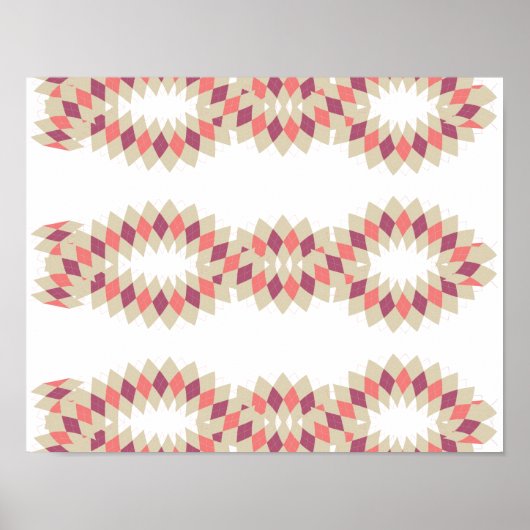 Poster Motif Diamond Swirl (Devant)