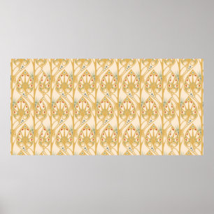 Poster Motif d'illustration Art nouveau rétro